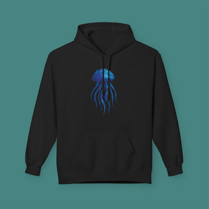 Geometric Polygon Jellyfish Fleece Unisex Hoodie