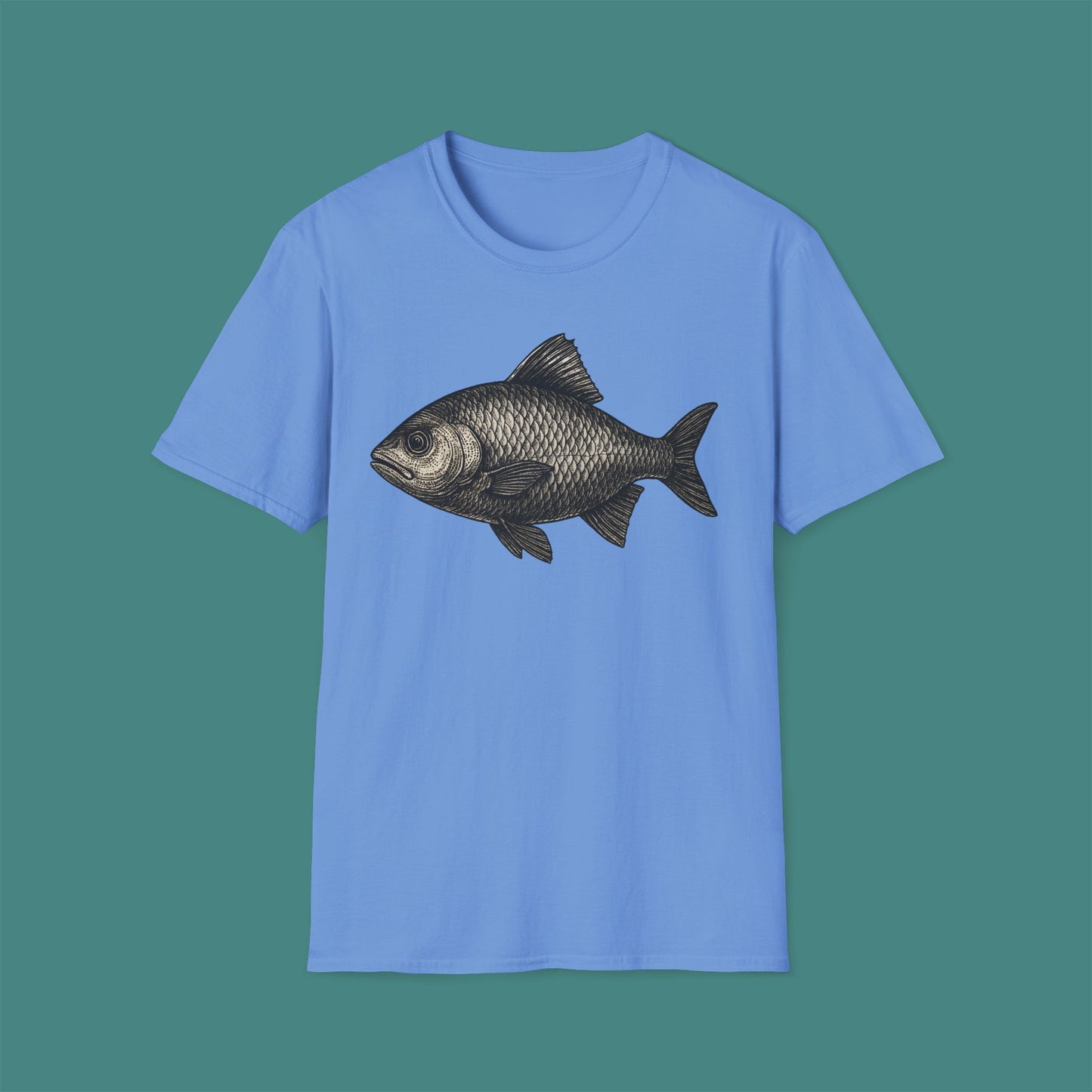 Vintage Etching Fish Unisex T-Shirt