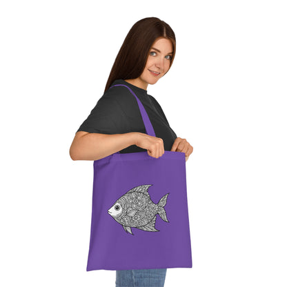 Intricate Mandala Fish Tote Bag