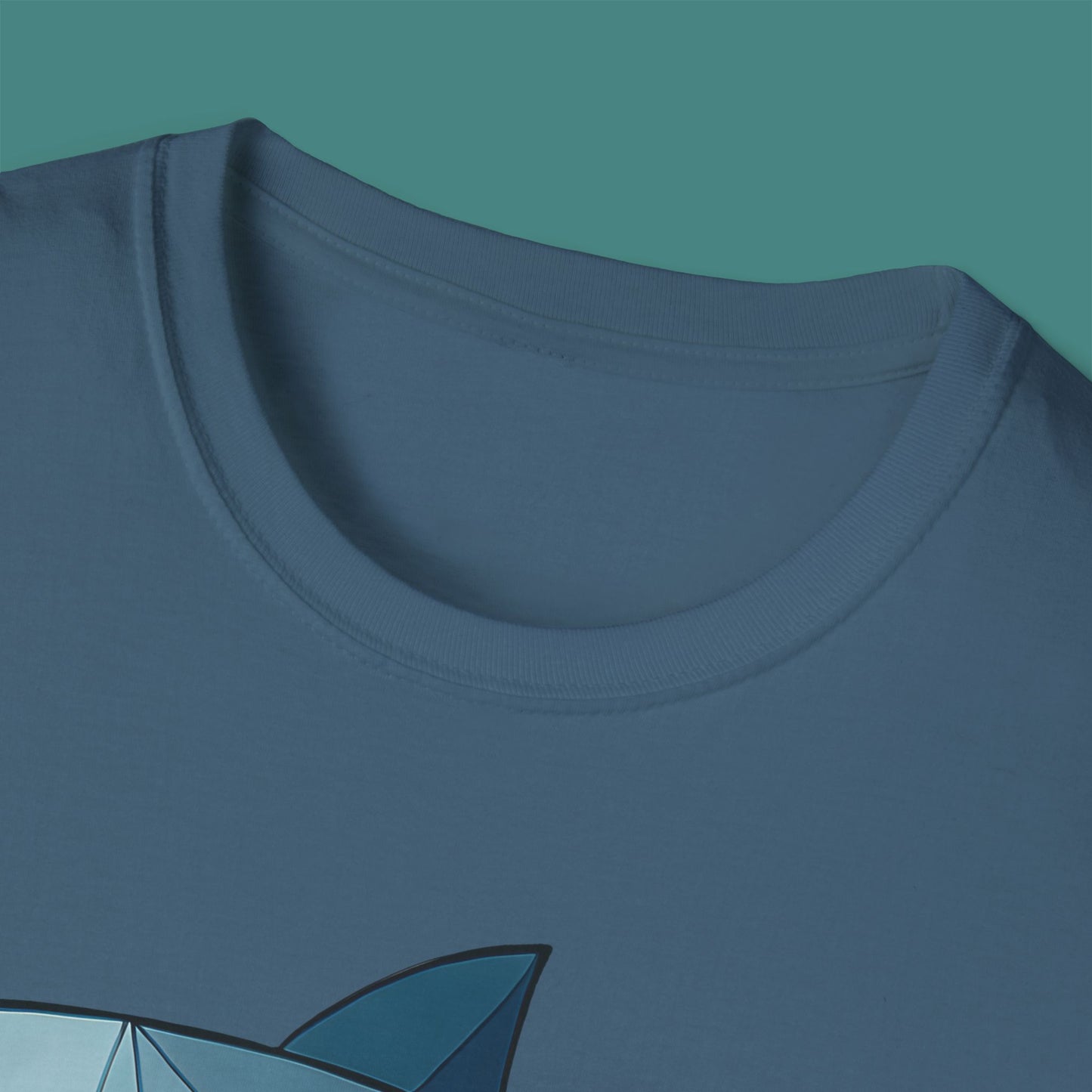 Geometric Polygon Shark Unisex T-Shirt