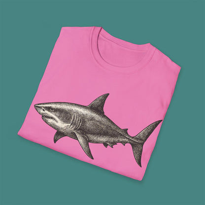 Vintage Etching Shark Unisex T-Shirt