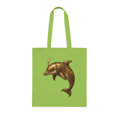 Steampunk Mechanical Dolphin Tote Bag
