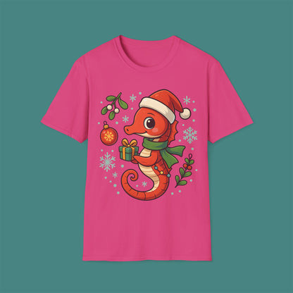 Christmas Seahorse Unisex T-Shirt
