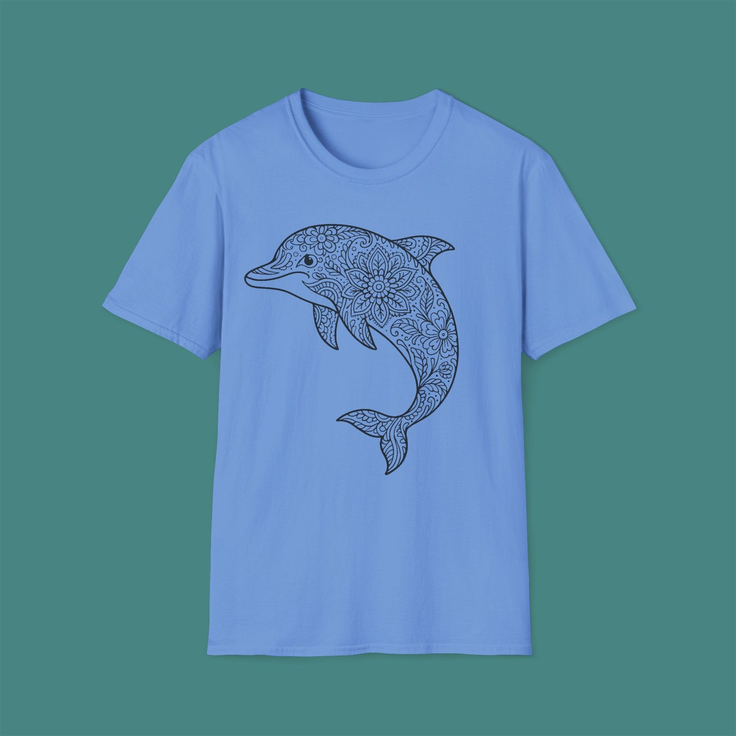 Intricate Mandala Dolphin Unisex T-Shirt