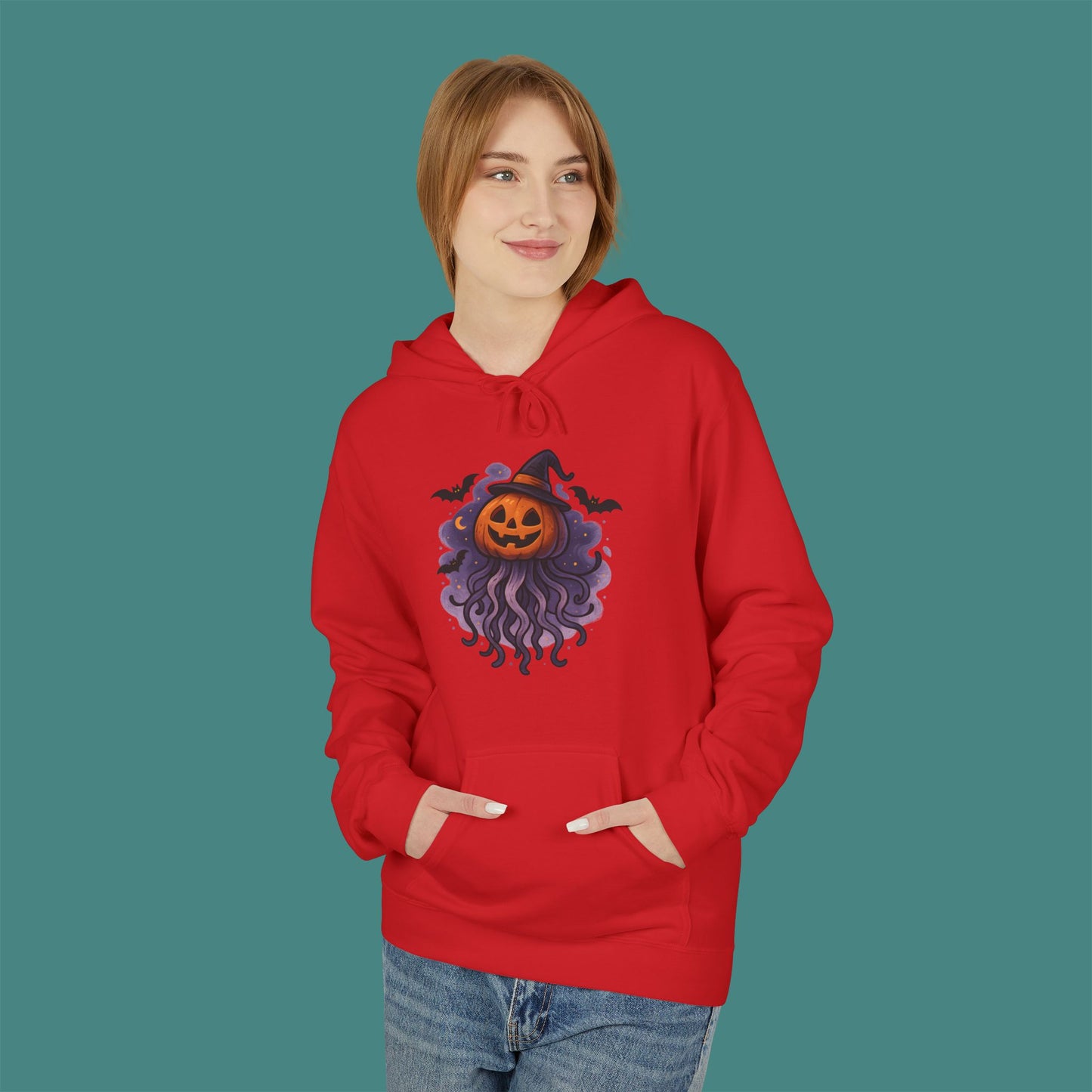 Halloween Jellyfish Fleece Unisex Hoodie