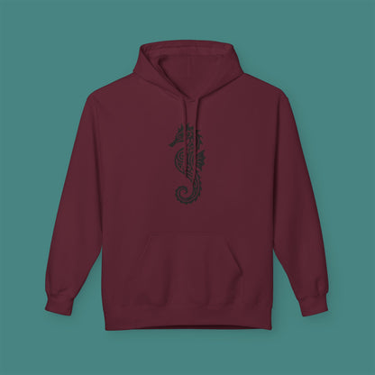 Tribal Tattoo Seahorse Fleece Unisex Hoodie