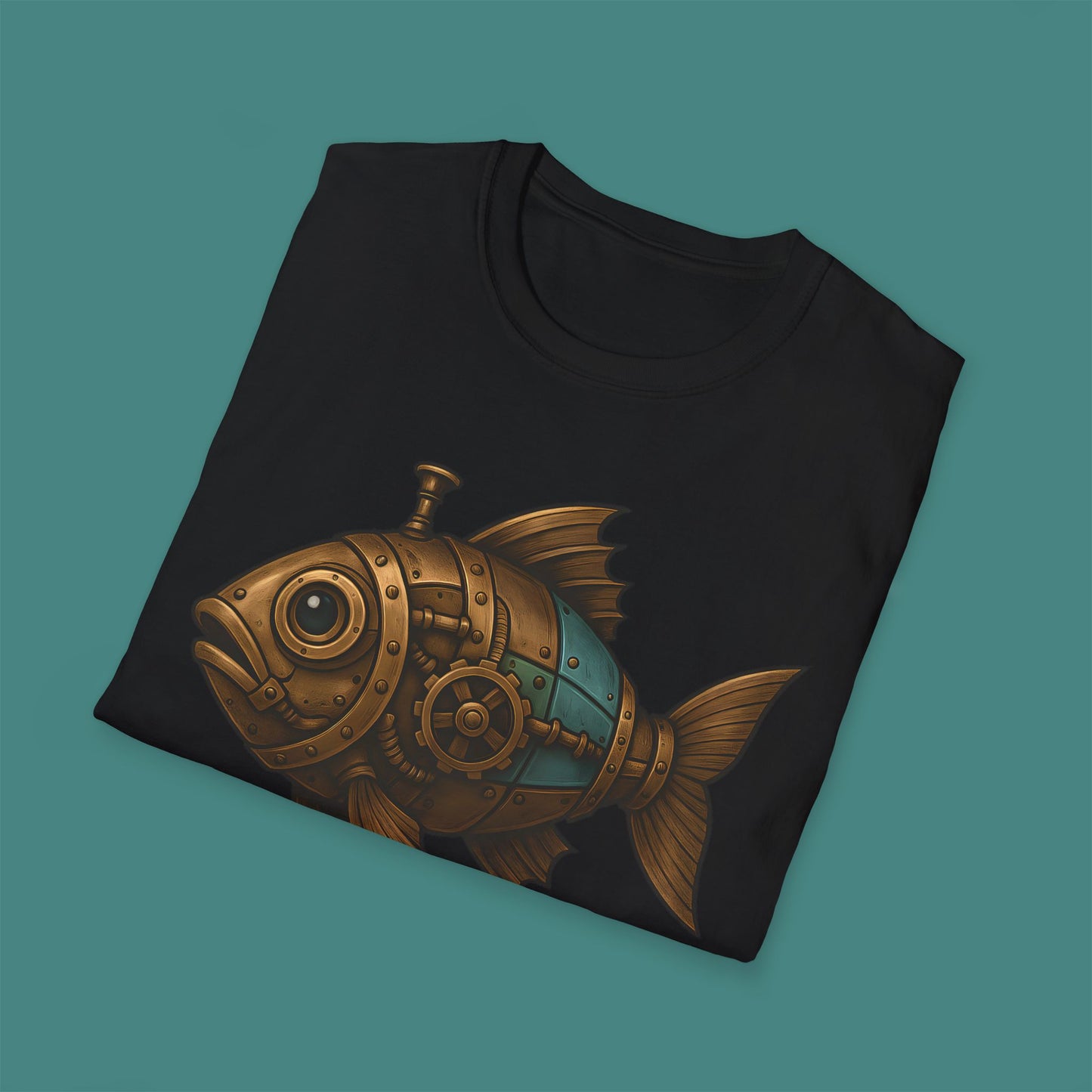 Steampunk Mechanical Fish Unisex T-Shirt