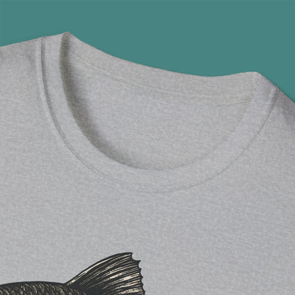 Vintage Etching Fish Unisex T-Shirt