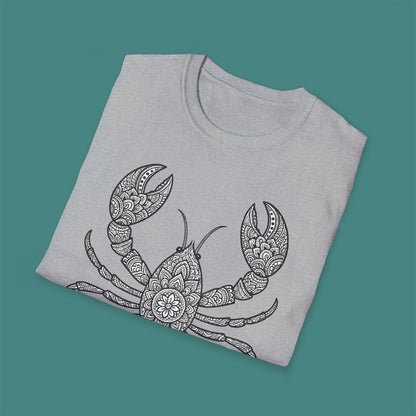 Intricate Mandala Lobster Unisex T-Shirt