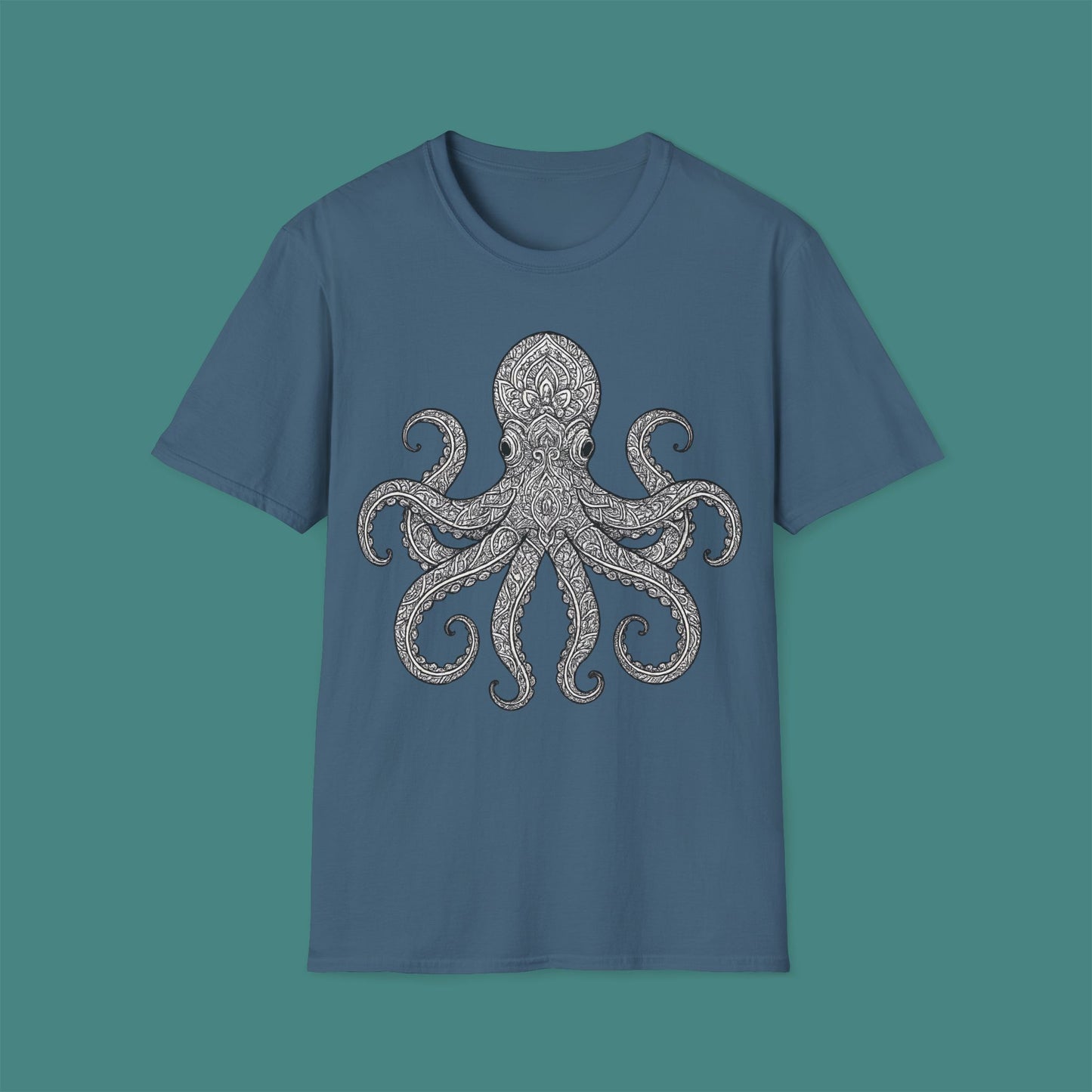 Intricate Mandala Octopus Unisex T-Shirt