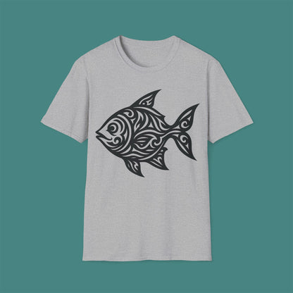 Tribal Tattoo Fish Unisex T-Shirt