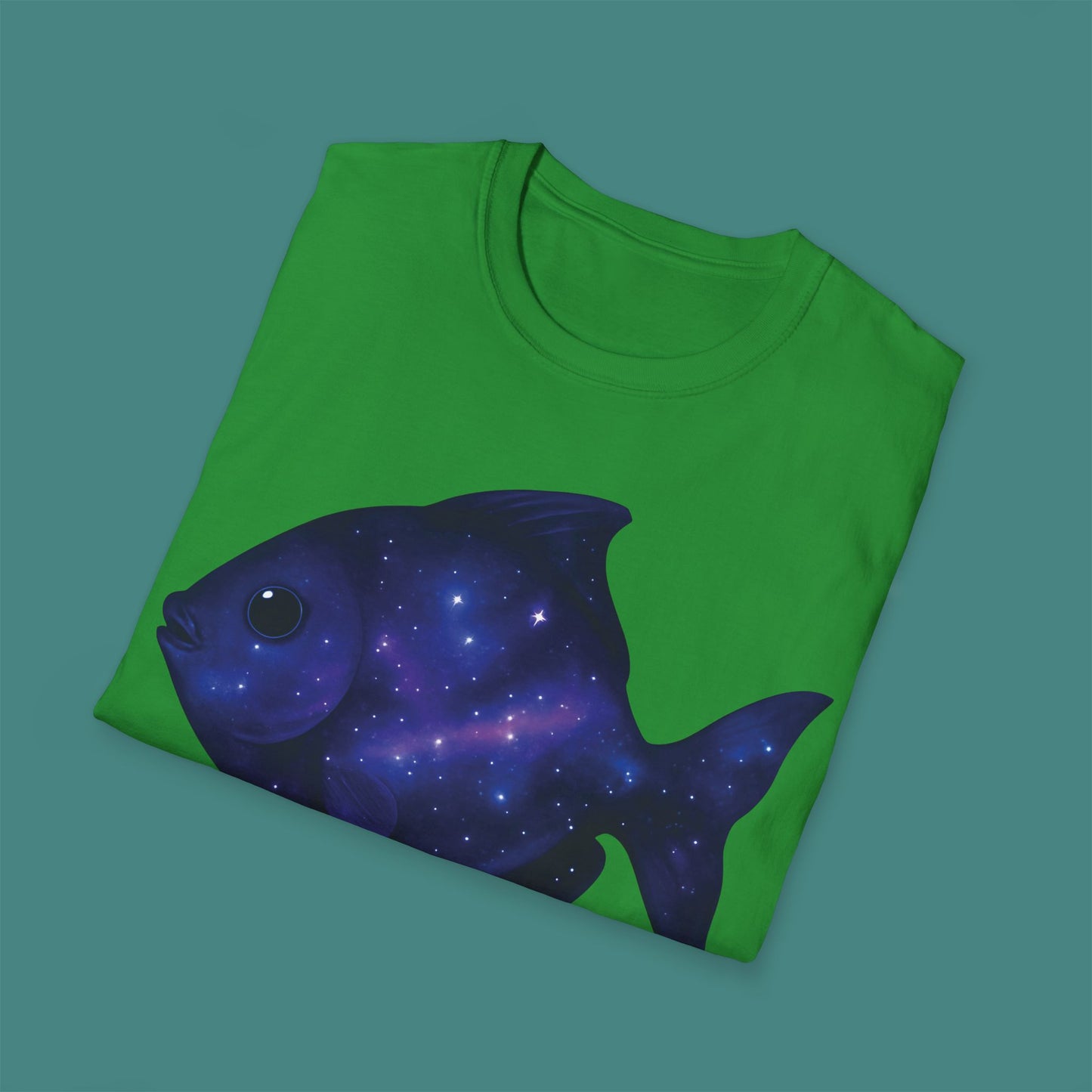 Cosmic Galaxy Fish Unisex T-Shirt