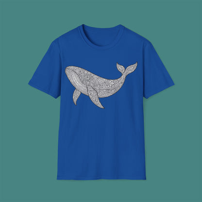 Intricate Mandala Whale Unisex T-Shirt