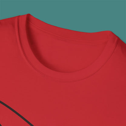 Minimalist Line Art Whale Unisex T-Shirt