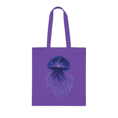 Cosmic Galaxy Jellyfish Tote Bag