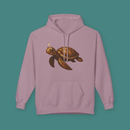 Steampunk Mechanical Turtle Fleece Unisex Hoodie