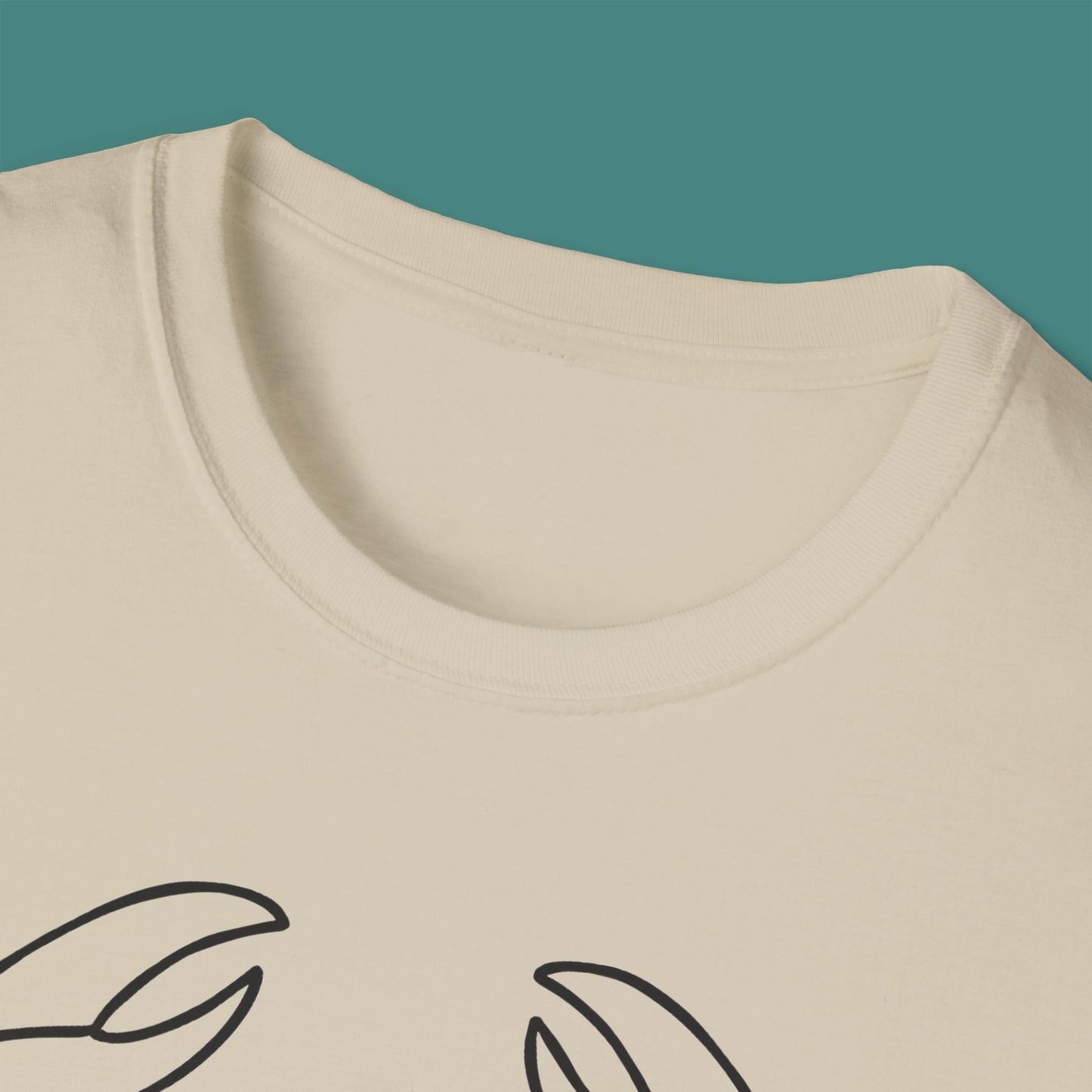 Minimalist Line Art Crab Unisex T-Shirt