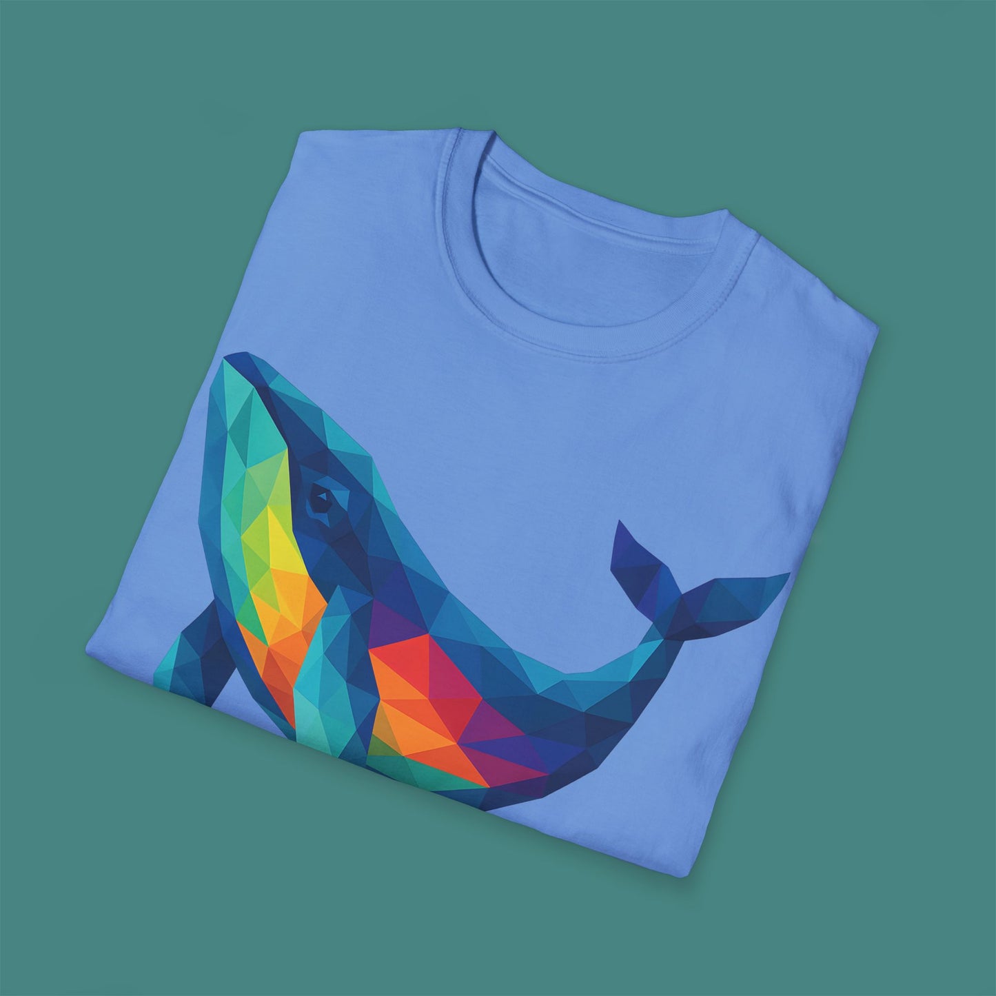 Geometric Polygon Whale Unisex T-Shirt