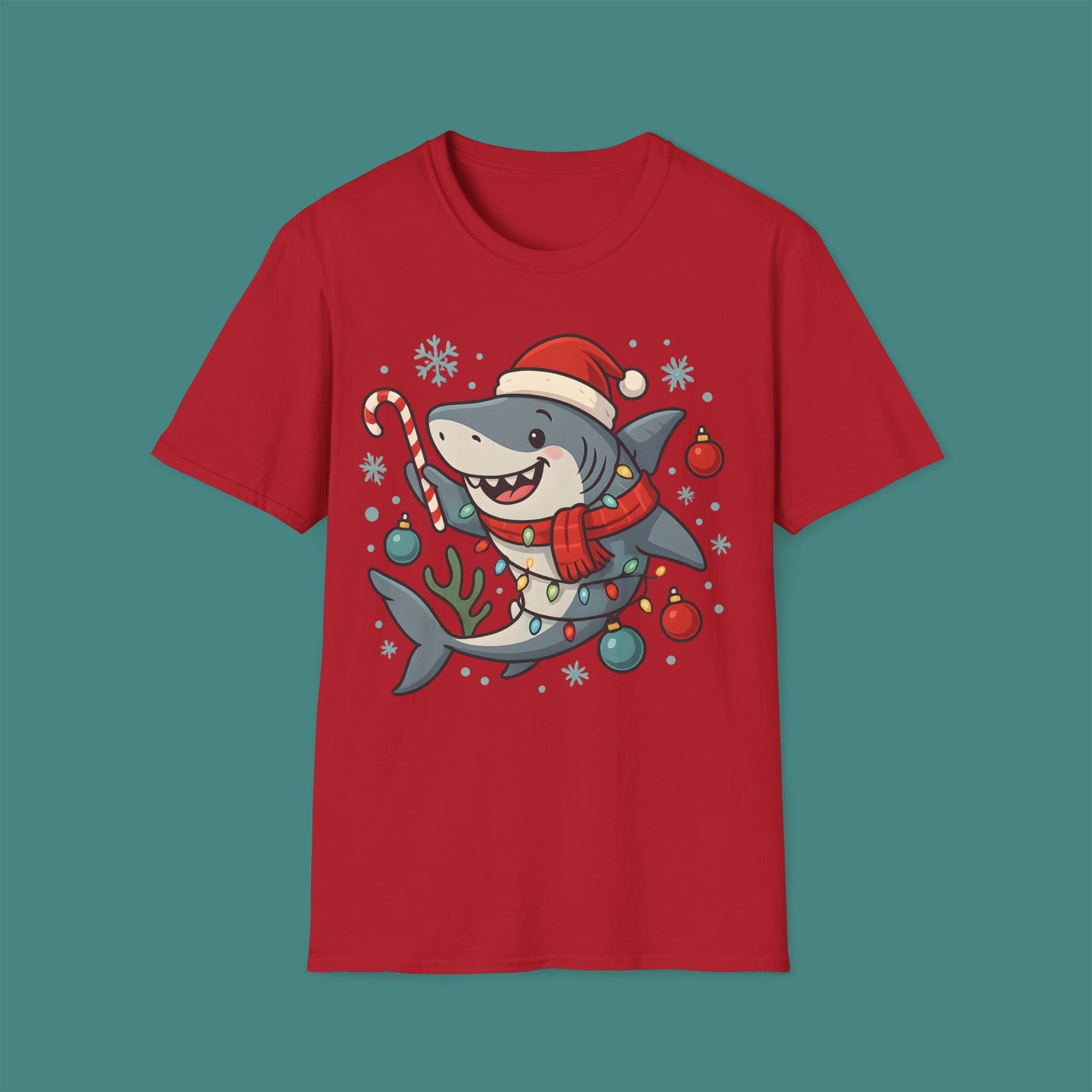 Christmas Shark Unisex T-Shirt