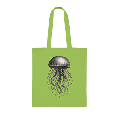 Vintage Etching Jellyfish Tote Bag