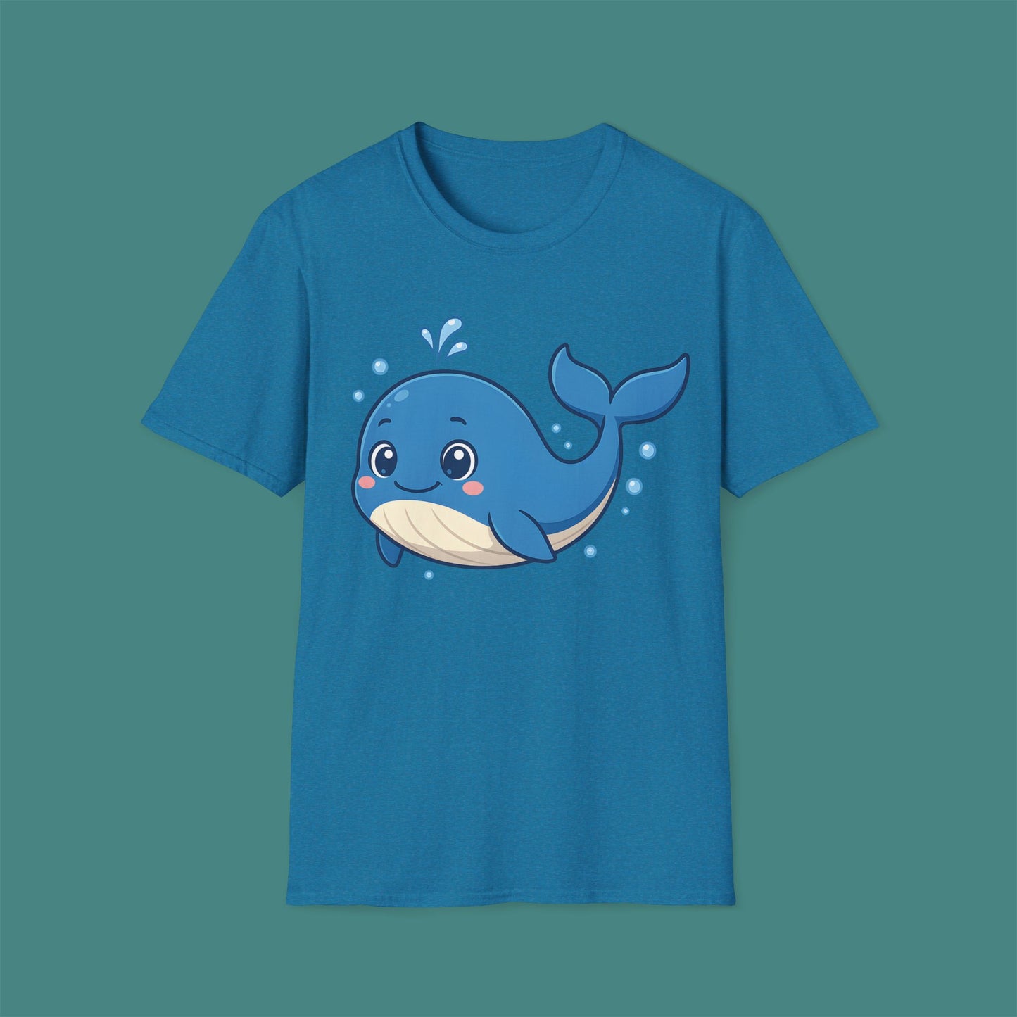 Cartoon Cute Whale Unisex T-Shirt