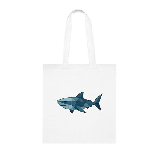 Geometric Polygon Shark Tote Bag