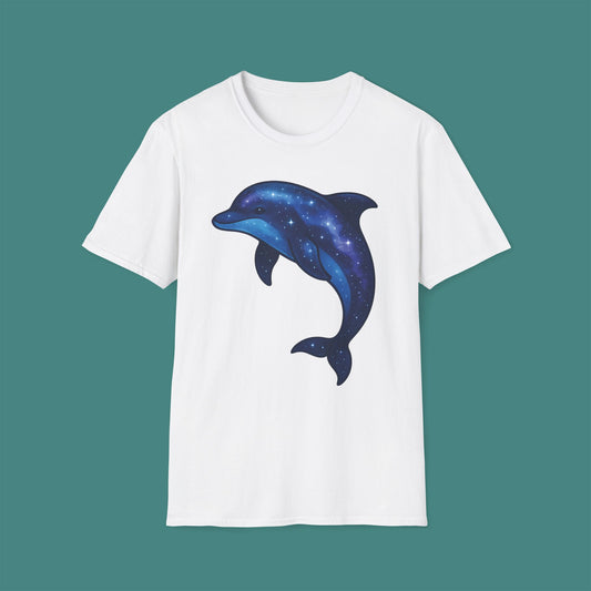 Cosmic Galaxy Dolphin Unisex T-Shirt