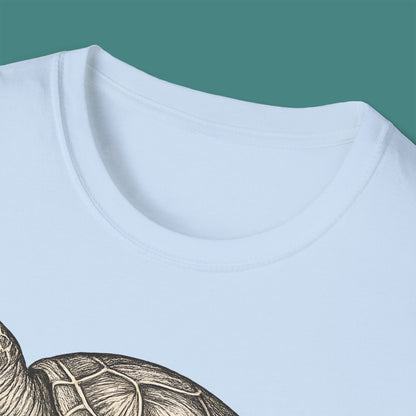 Vintage Etching Turtle Unisex T-Shirt