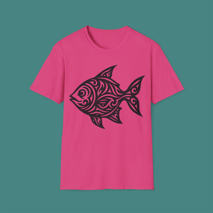Tribal Tattoo Fish Unisex T-Shirt