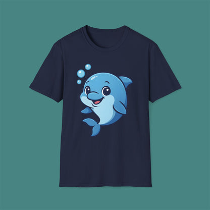 Cartoon Cute Dolphin Unisex T-Shirt