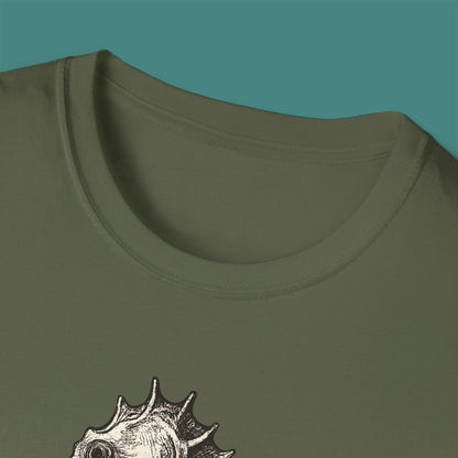 Vintage Etching Seahorse Unisex T-Shirt