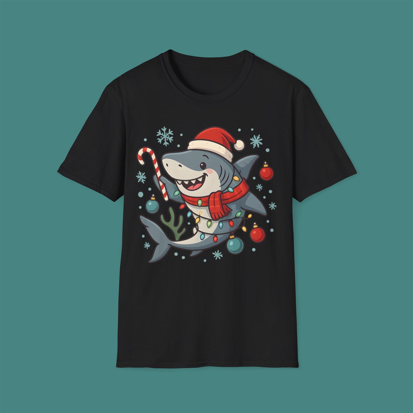Christmas Shark Unisex T-Shirt