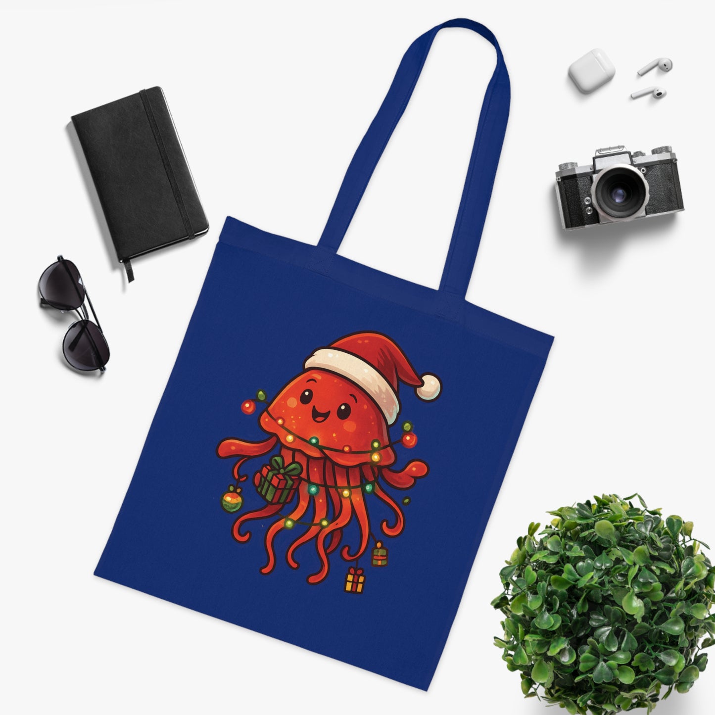 Christmas Jellyfish Tote Bag