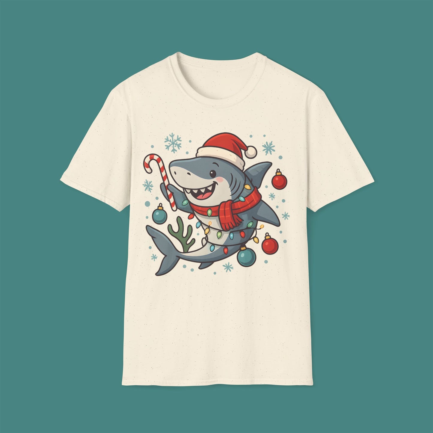 Christmas Shark Unisex T-Shirt