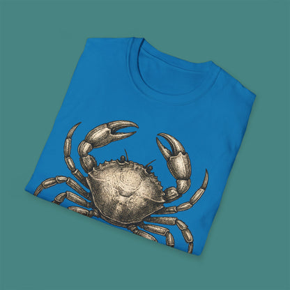 Vintage Etching Crab Unisex T-Shirt