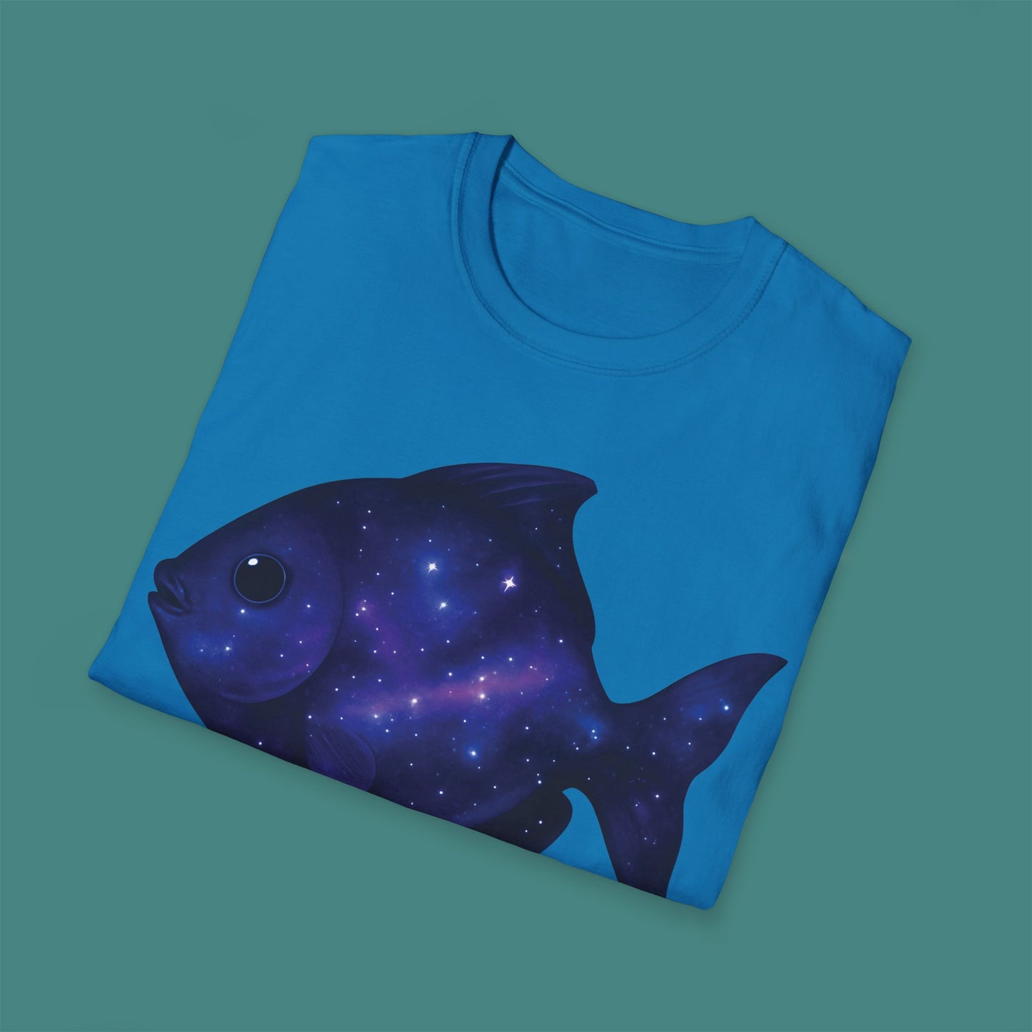 Cosmic Galaxy Fish Unisex T-Shirt