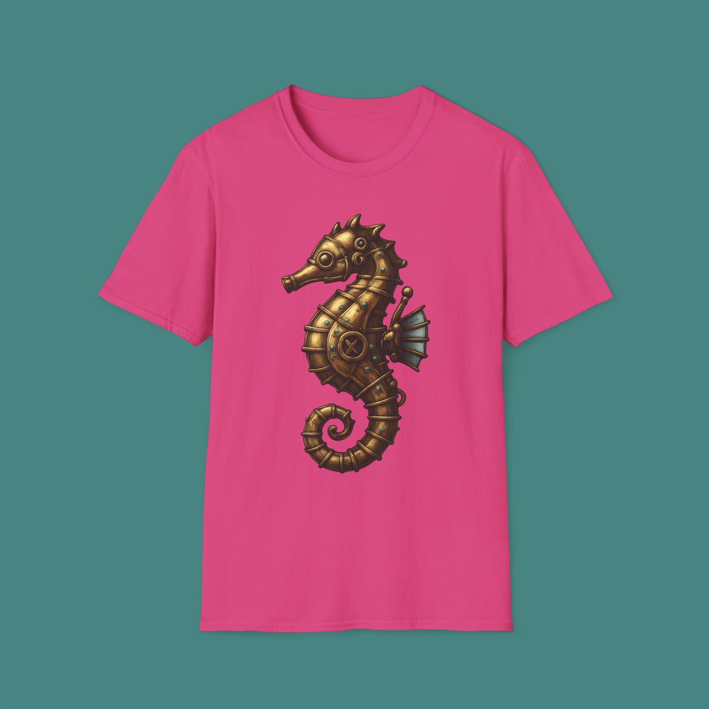 Steampunk Mechanical Seahorse Unisex T-Shirt