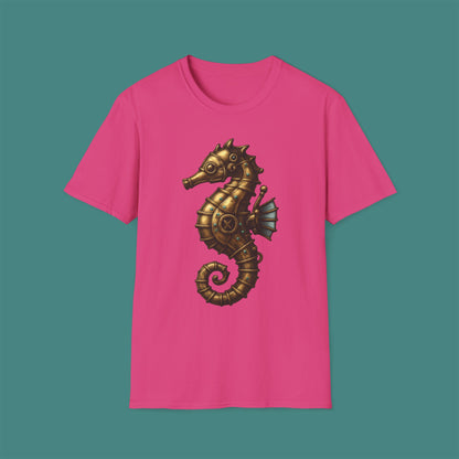 Steampunk Mechanical Seahorse Unisex T-Shirt