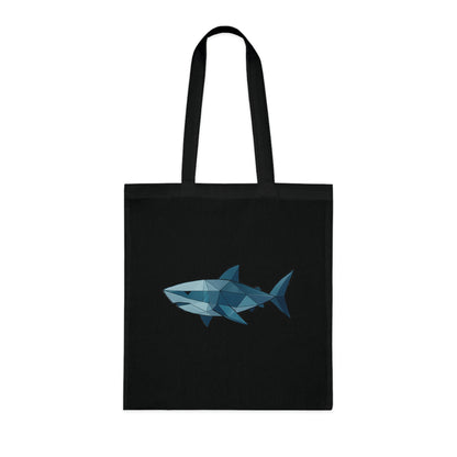 Geometric Polygon Shark Tote Bag