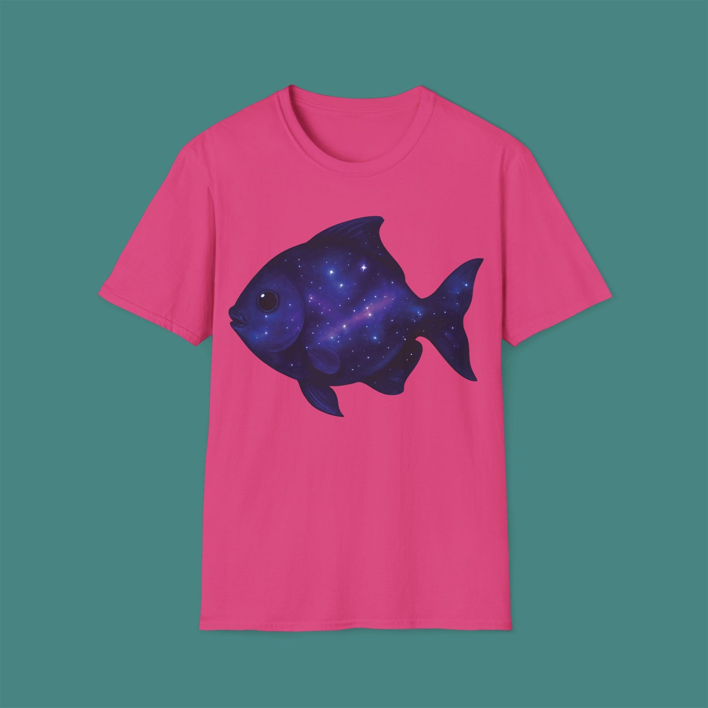 Cosmic Galaxy Fish Unisex T-Shirt