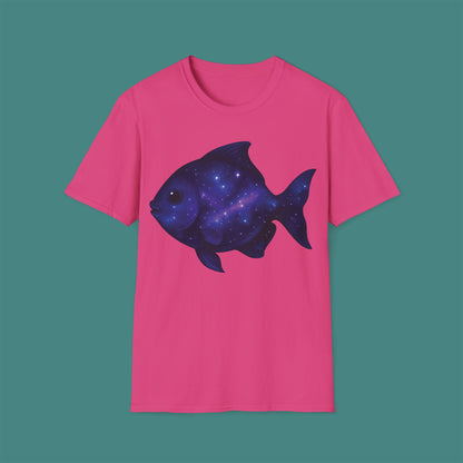 Cosmic Galaxy Fish Unisex T-Shirt