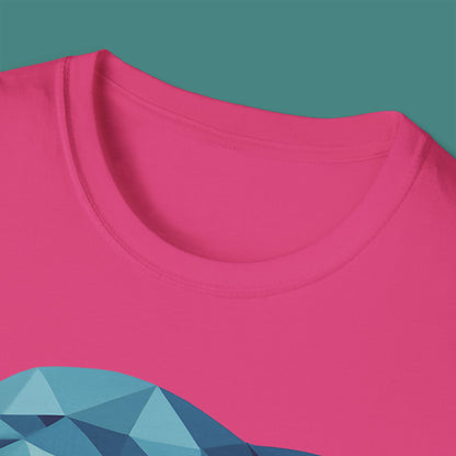 Geometric Polygon Dolphin Unisex T-Shirt