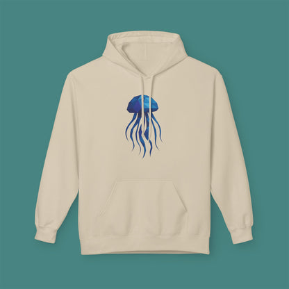 Geometric Polygon Jellyfish Fleece Unisex Hoodie