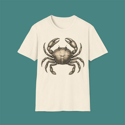 Vintage Etching Crab Unisex T-Shirt