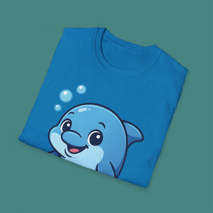 Cartoon Cute Dolphin Unisex T-Shirt