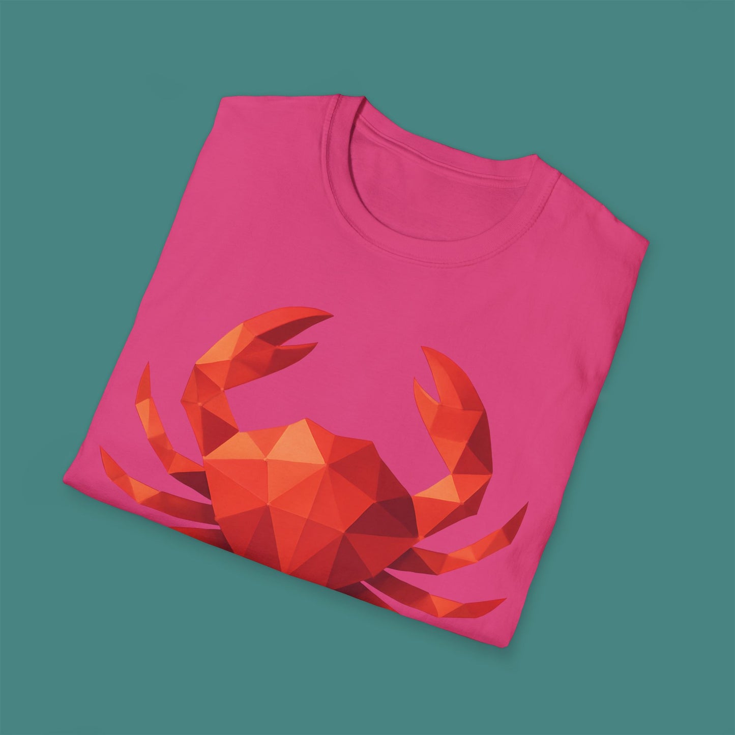 Geometric Polygon Crab Unisex T-Shirt