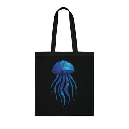 Geometric Polygon Jellyfish Tote Bag