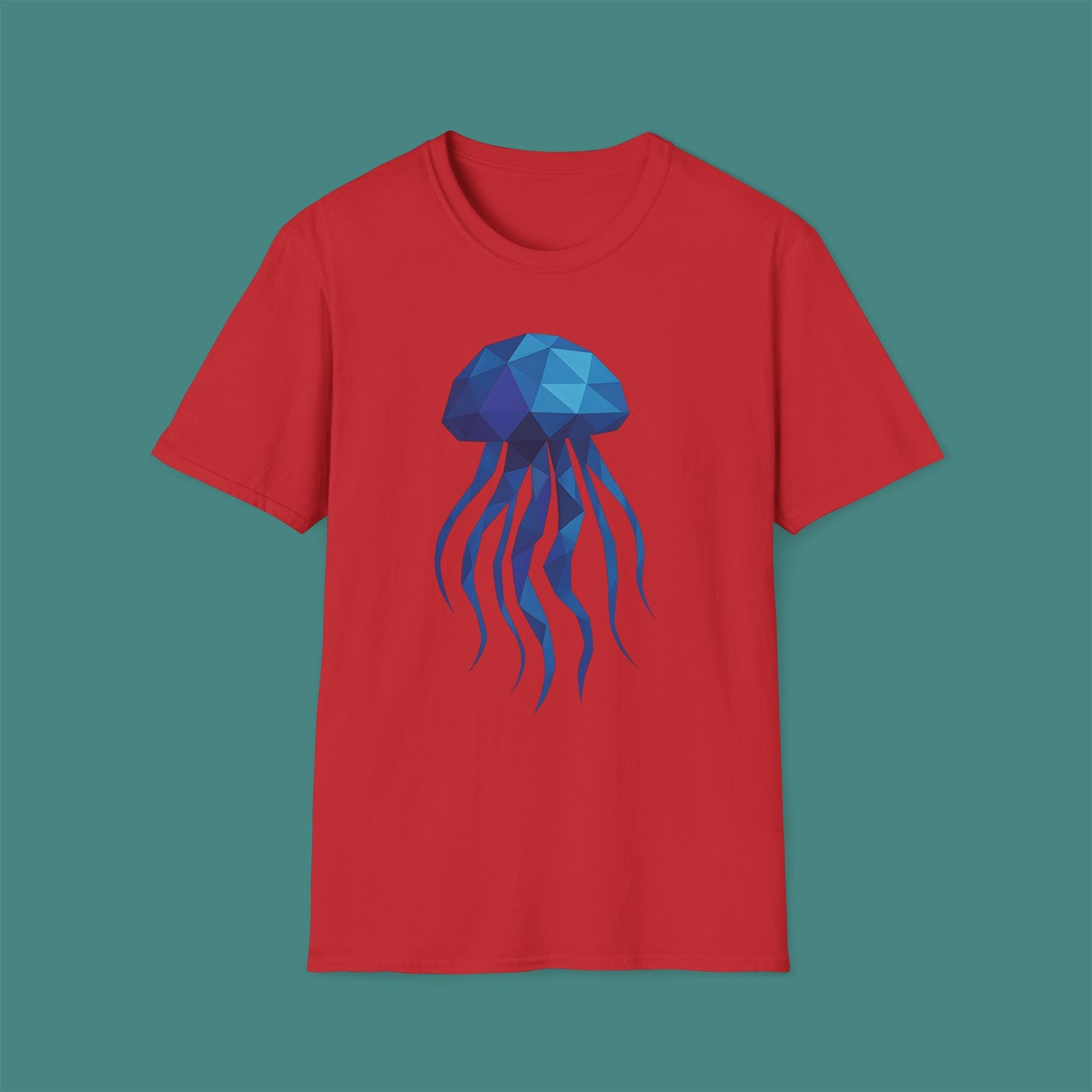 Geometric Polygon Jellyfish Unisex T-Shirt