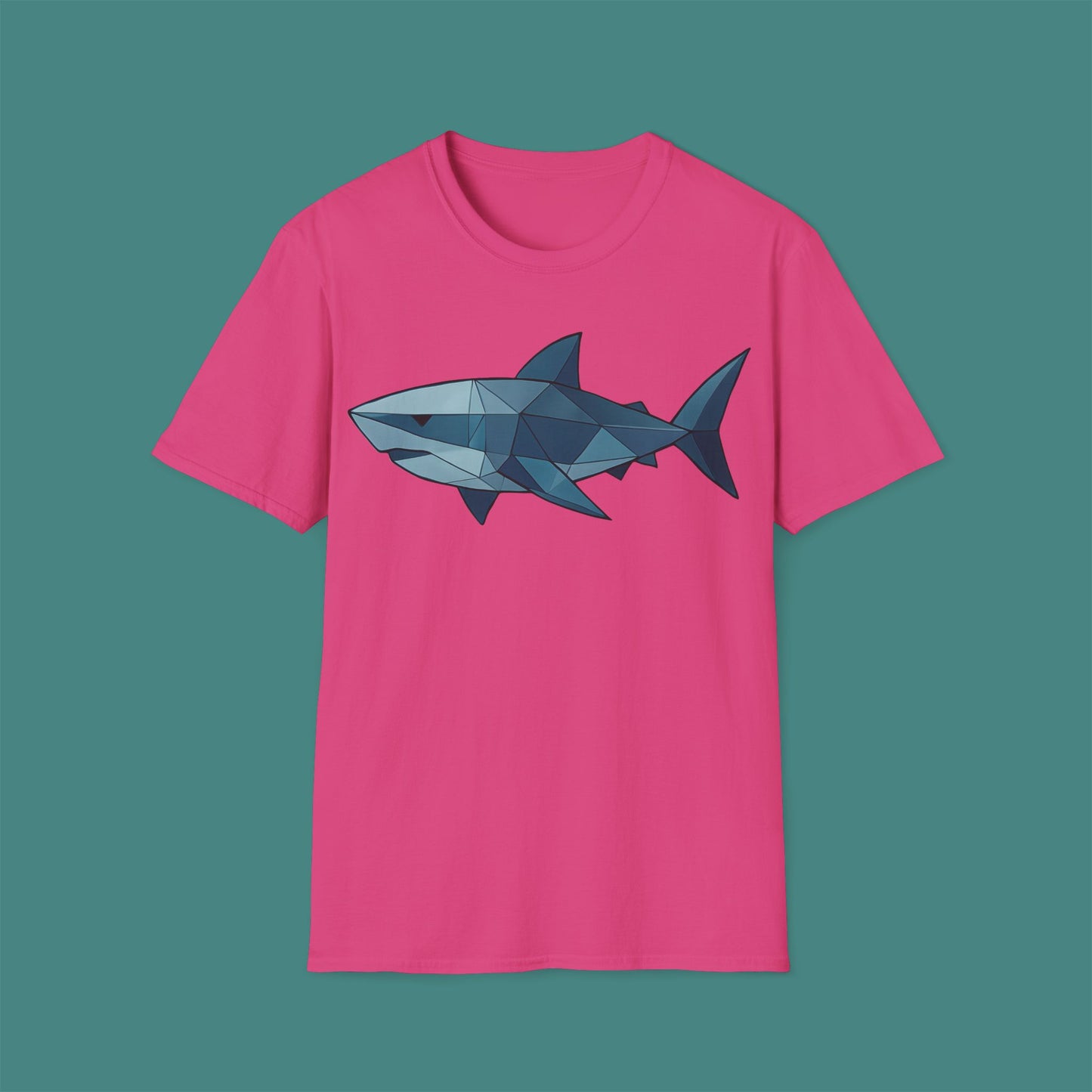 Geometric Polygon Shark Unisex T-Shirt