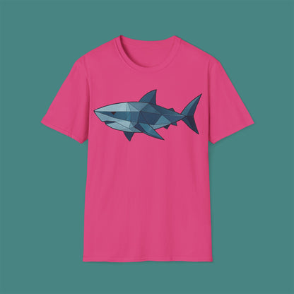 Geometric Polygon Shark Unisex T-Shirt